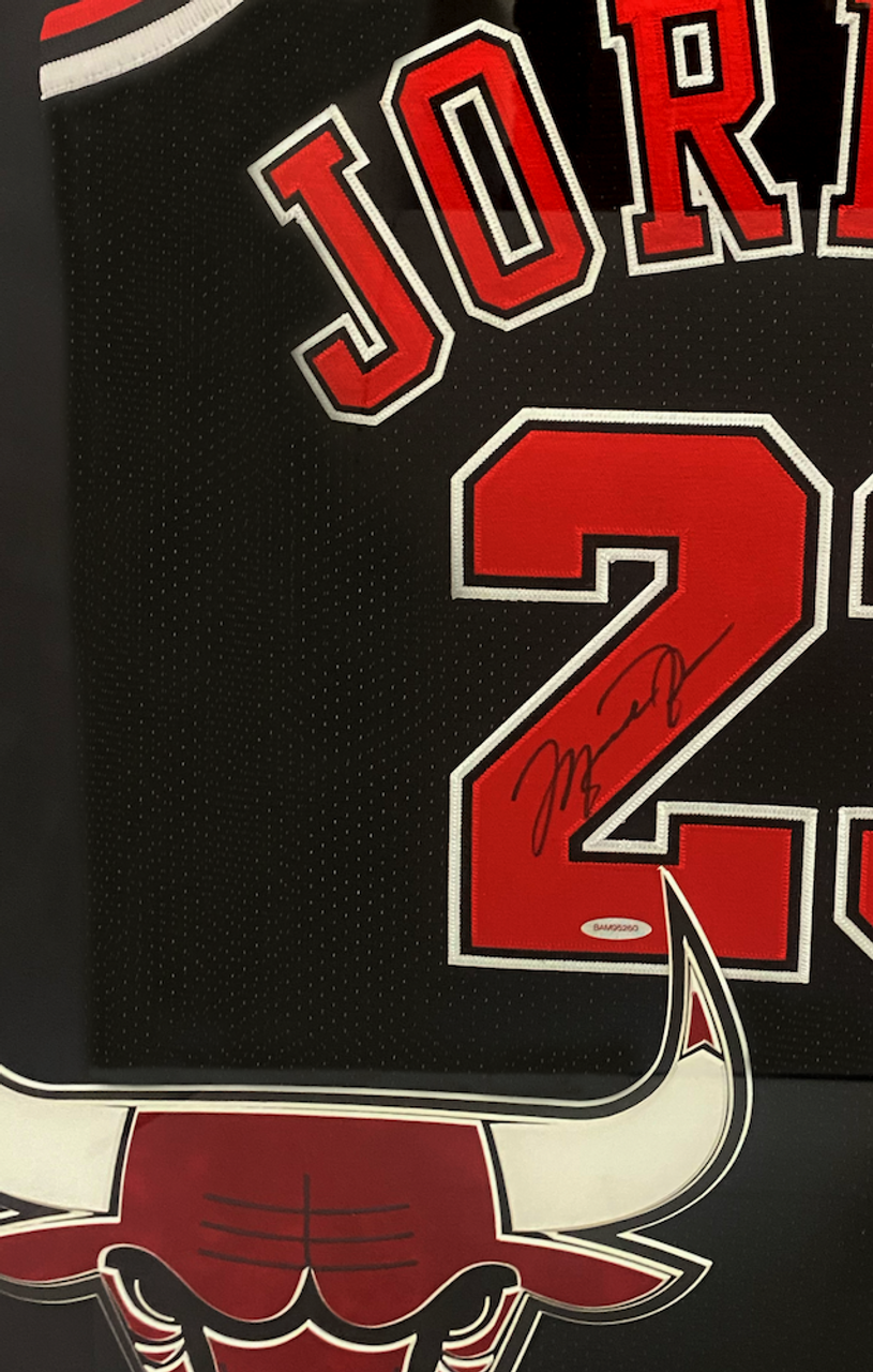 Michael Jordan Signed '97-'98 Alternate Bulls Jersey