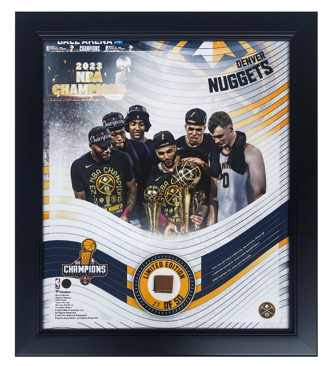 Fanatics Authentic Golden State Warriors 2022 NBA Finals Champions 15'' x  17'' Framed Collage Photo