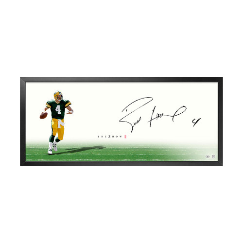 BRETT FAVRE Autographed Green Bay Packers “Downfield” The Show UDA