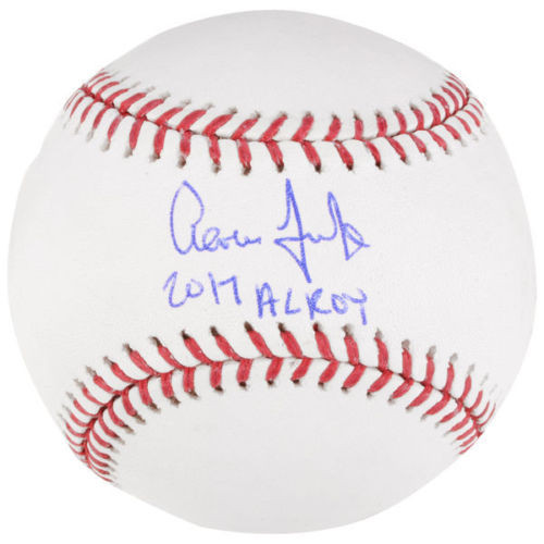 AARON JUDGE Autographed / Inscribed 2017 AL ROY Official MLB Baseball FANATICS