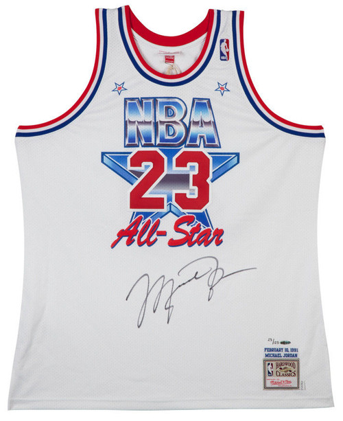 MICHAEL JORDAN Autographed 1991 NBA All-Star Game Authentic Mitchell & Ness Jersey UDA LE 123