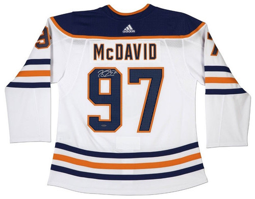 CONNOR McDAVID Autographed Edmonton Oilers Authentic Adidas White Jersey UDA