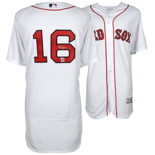 J.D. Martinez Boston Red Sox Autographed Nike White Authentic Jersey