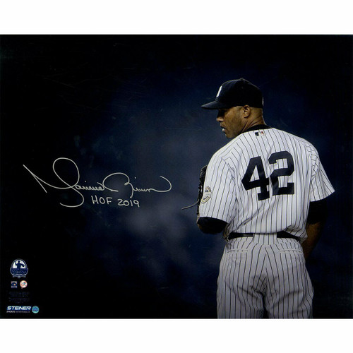 Mariano Rivera Autographed New York Yankees Jersey Inscribed HOF 2019