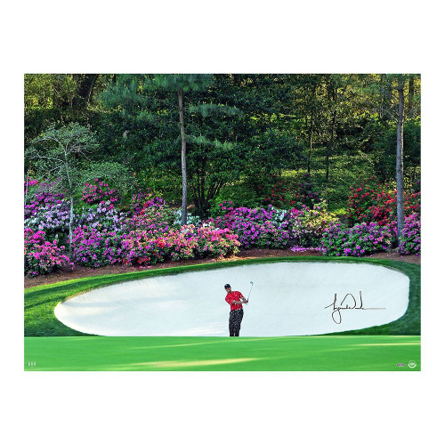 TIGER WOODS Autographed Masters “Azalea” 30" x 40" Photo UDA