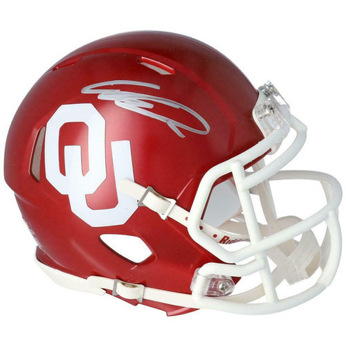 CEEDEE LAMB Autographed Oklahoma Sooners Mini Speed Helmet FANATICS