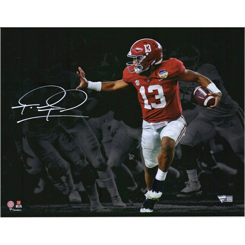 TUA TAGOVAILOA Autographed Alabama Crimson Tide 11" x 14" Spotlight Photograph FANATICS