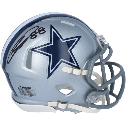 CEEDEE LAMB Autographed Dallas Cowboys Speed Mini Helmet FANATICS