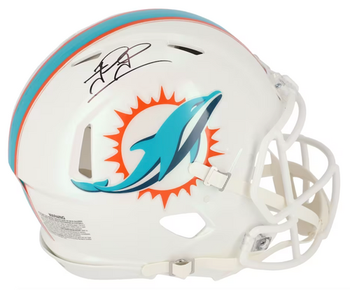 TUA TAGOVAILOA Autographed Miami Dolphins Speed Authentic Helmet FANATICS