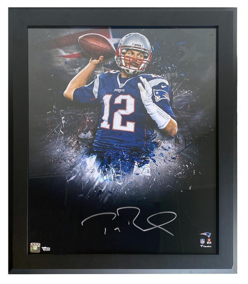 TOM BRADY Autographed New England Patriots 20" x 24" 'In Focus' Photograph FANATICS