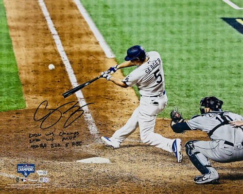 Framed Autographed/signed Corey Seager Los Angeles LA Dodgers 