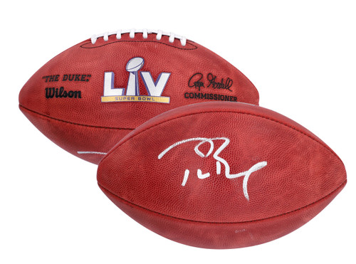 TOM BRADY Tampa Bay Buccaneers Autographed Super Bowl LV Pro Football FANATICS