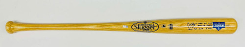 COREY SEAGER Autographed WS Statistic 2020 WS Logo Louisville Slugger Bat FANATICS LE 6/6