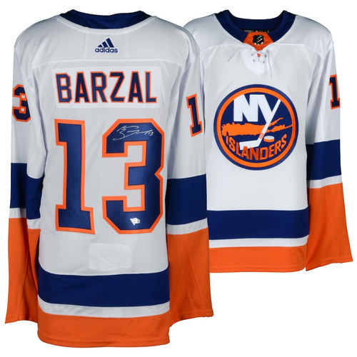 Game Day Legends Mathew Barzal Autographed NY Islanders Adidas Authentic Blue Jersey Fanatics