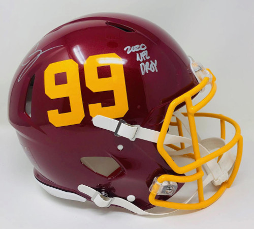Chase Young Autographed "2020 NFL DPOY" Washington Authentic Helmet Fanatics
