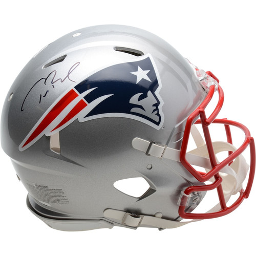 TOM BRADY Autographed New England Patriots Authentic Speed Helmet FANATICS