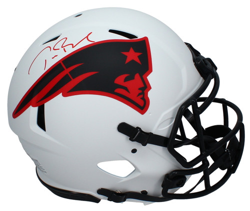 TOM BRADY Autographed Patriots Authentic Lunar Eclipse Speed Helmet FANATICS