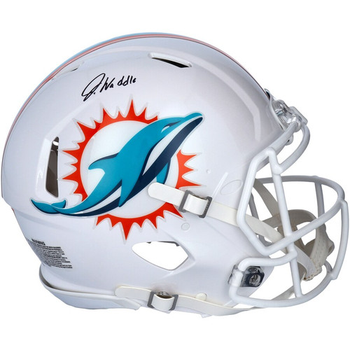 JAYLEN WADDLE Autographed Miami Dolphins Authentic Speed Helmet FANATICS