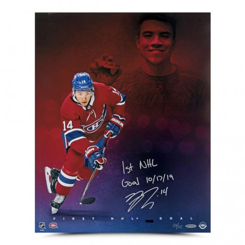 NICK SUZUKI Autographed & Inscribed “1st NHL Goal” 16x20 Photo UDA