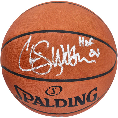 CHRIS WEBBER Autographed "HOF 21" Kings Authentic Spalding Basketball FANATICS