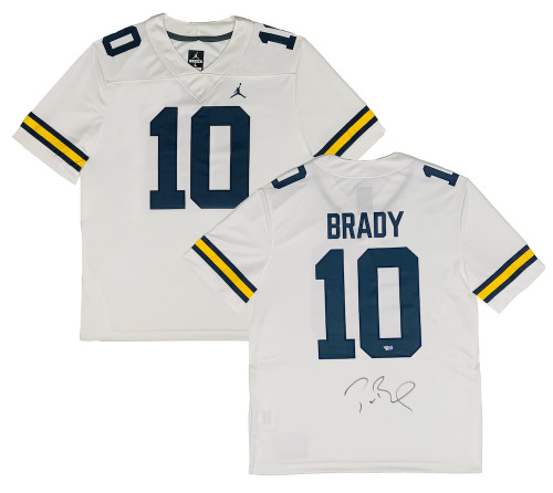 Fanatics Authentic Framed Tom Brady Michigan Wolverines Autographed Navy Nike Limited Jersey