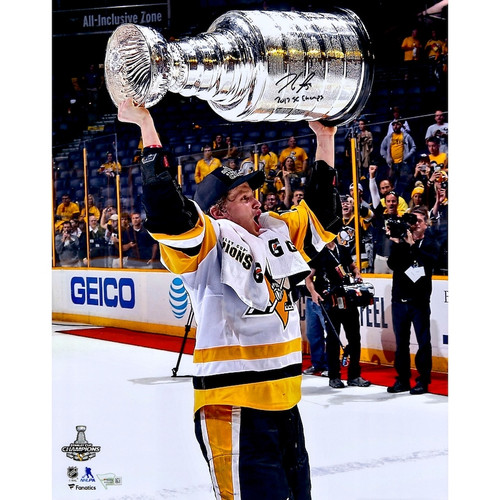 JAKE GUENTZEL Autographed "2017 SC Champs" Penguins 16" x 20" Photo FANATICS