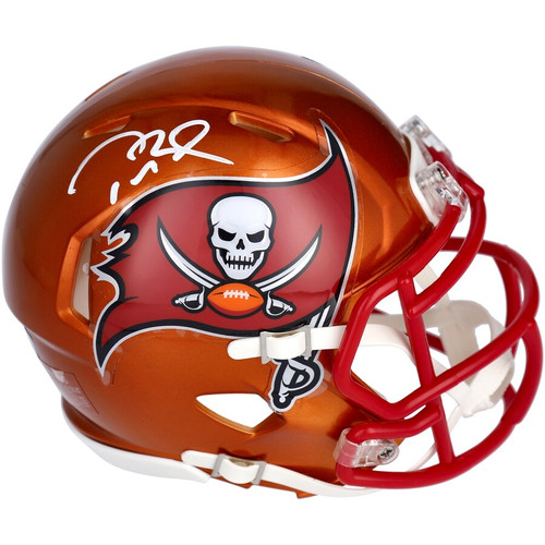 Tom Brady Signed Tampa Bay Buccaneers Camo Mini Helmet- Fanatics