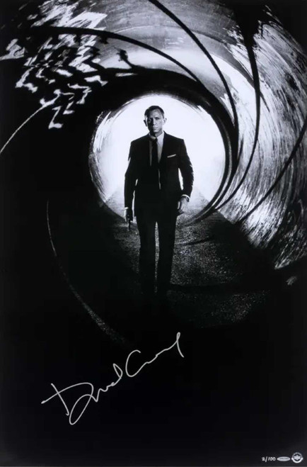 DANIEL CRAIG Autographed “Skyfall V1” 24x36 photo UDA