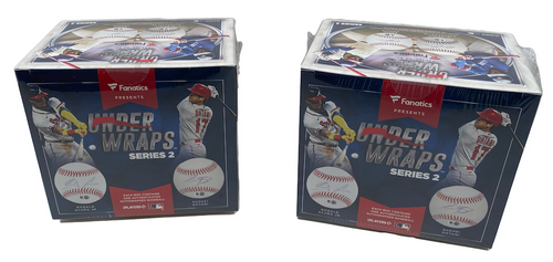 2 BOX SET FANATICS UNDER WRAPS MLB Mystery Baseball TROUT, JUDGE, OHTANI, HARPER