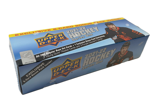 NHL 21-22 Upper Deck Series One Hockey Complete Unsigned 200-Card Factory Set BONUS PACK 