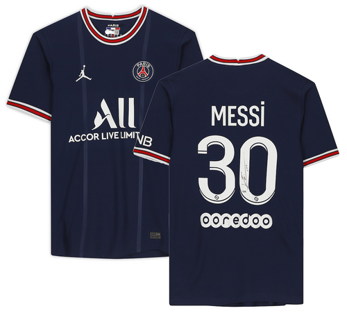 LIONEL MESSI Autographed Saint-Germain 2021-22 Home Jersey FANATICS