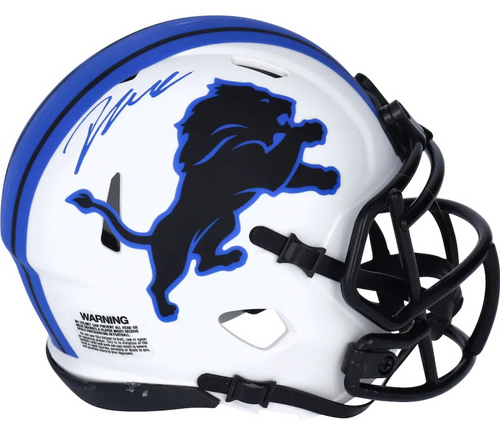 D'ANDRE SWIFT Autographed Lions Lunar Eclipse Mini Speed Helmet FANATICS