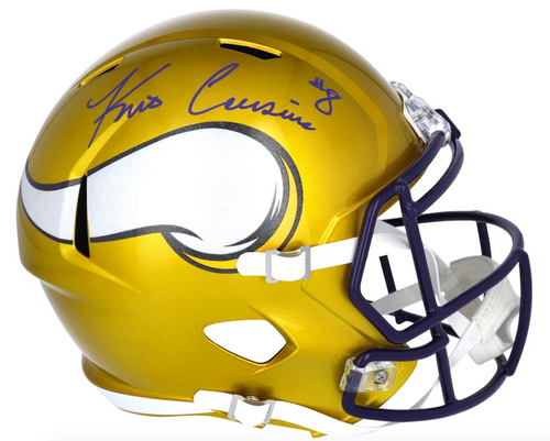 KIRK COUSINS Autographed Minnesota Vikings Flash Full Size Speed Helmet FANATICS