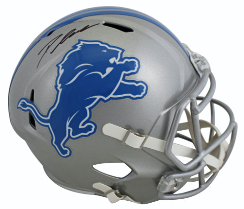 D'ANDRE SWIFT Autographed Detroit Lions Full Size Speed Helmet FANATICS