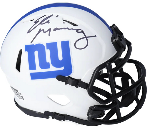 Saquon Barkley Autographed New York Giants Chrome Speed Mini Helmet ~Open  Edition Item~