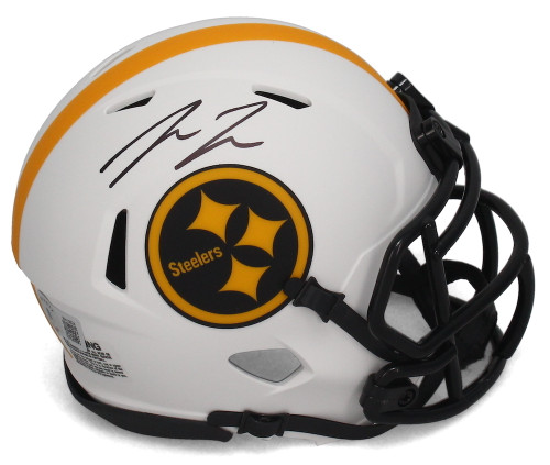 Pat Freiermuth Autographed Steelers Lunar Eclipse Speed Mini Helmet Beckett