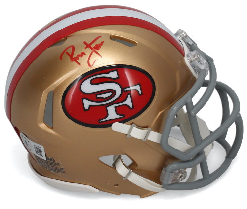 Ronnie Lott Autographed San Francisco 49ers Mini Throwback Speed Helmet Beckett