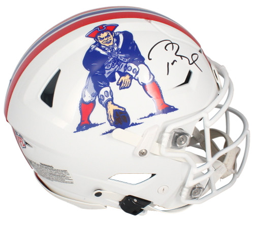 Tom Brady Autographed Patriots Throwback Authentic Speed Flex Helmet Fanatics