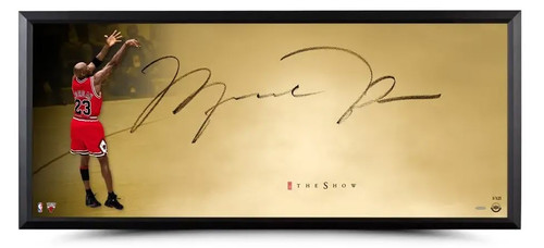 Michael Jordan Autographed 46" x 20" framed photo The Show “Shot of Gold” LE 123 Upper Deck