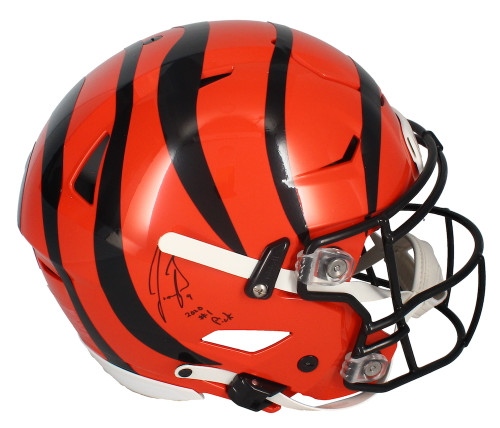 Joe Burrow Autographed "2020 #1 Pick" Cincinnati Bengals Speed Flex Helmet Fanatics