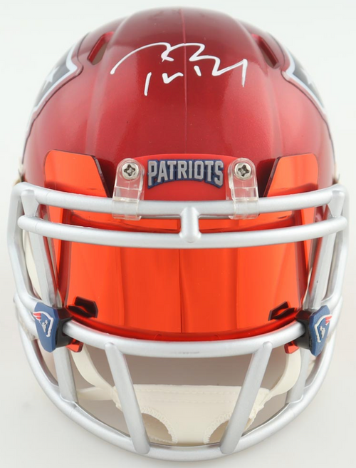 Tom Brady Autographed NE Patriots Flash Speed Mini Helmet w/ Visor Fanatics