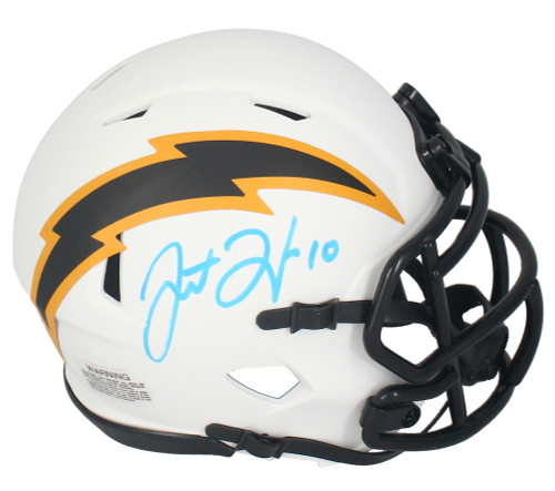 Justin Herbert Autographed Chargers Lunar Eclipse Speed Mini Helmet Beckett