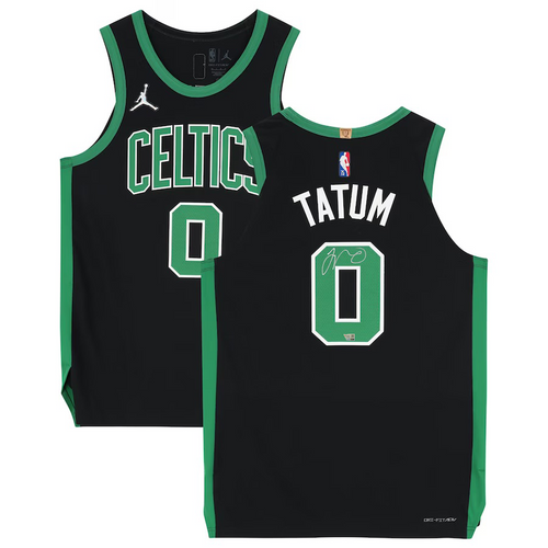 Jayson Tatum Autographed Celtics 75th Anniversary Authentic Nike Jersey size 48 Fanatics