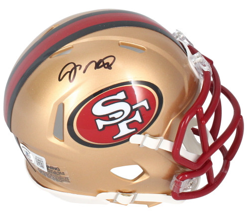 Joe Montana / Jerry Rice Autographed 49ers Mini Throwback Speed