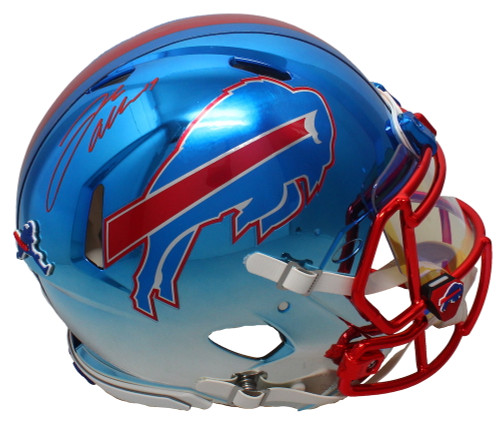 Josh Allen Autographed Buffalo Bills Flash Authentic Helmet Beckett – BG  Autographs