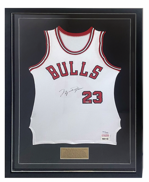 MICHAEL JORDAN Autographed 1997-98 Chicago Bulls Red With NBA Finals Patch  Authentic Mitchell & Ness Jersey UDA - Game Day Legends