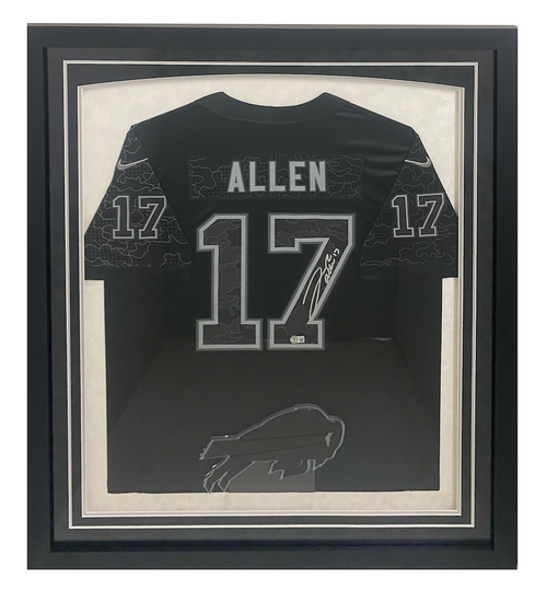 Josh Allen Autographed Buffalo Bills Nike RFLCTV Limited  36" x 42"  Framed Jersey Beckett