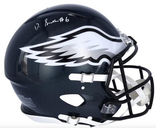 Devonta Smith Autographed Philadelphia Eagles Authentic Speed Helmet Fanatics