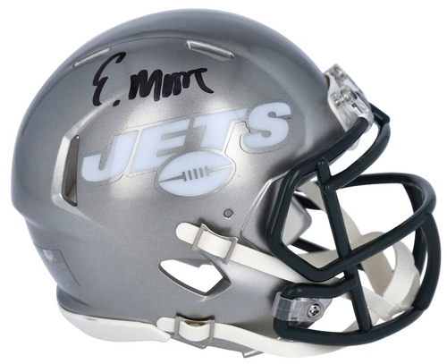Elijah Moore Autographed New York Jets Flash Mini Speed Helmet Fanatics