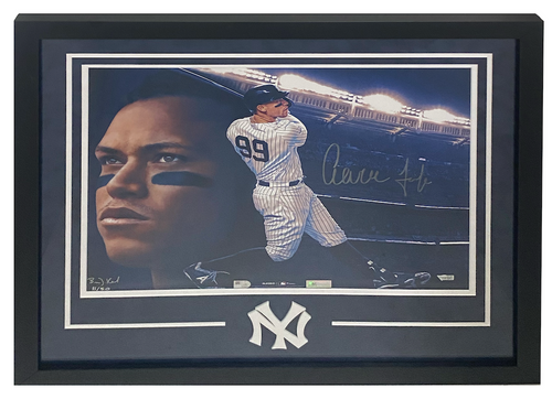 Aaron Judge Autographed Yankees Framed 16" x 20" B. Konnick Photo Fanatics LE 50